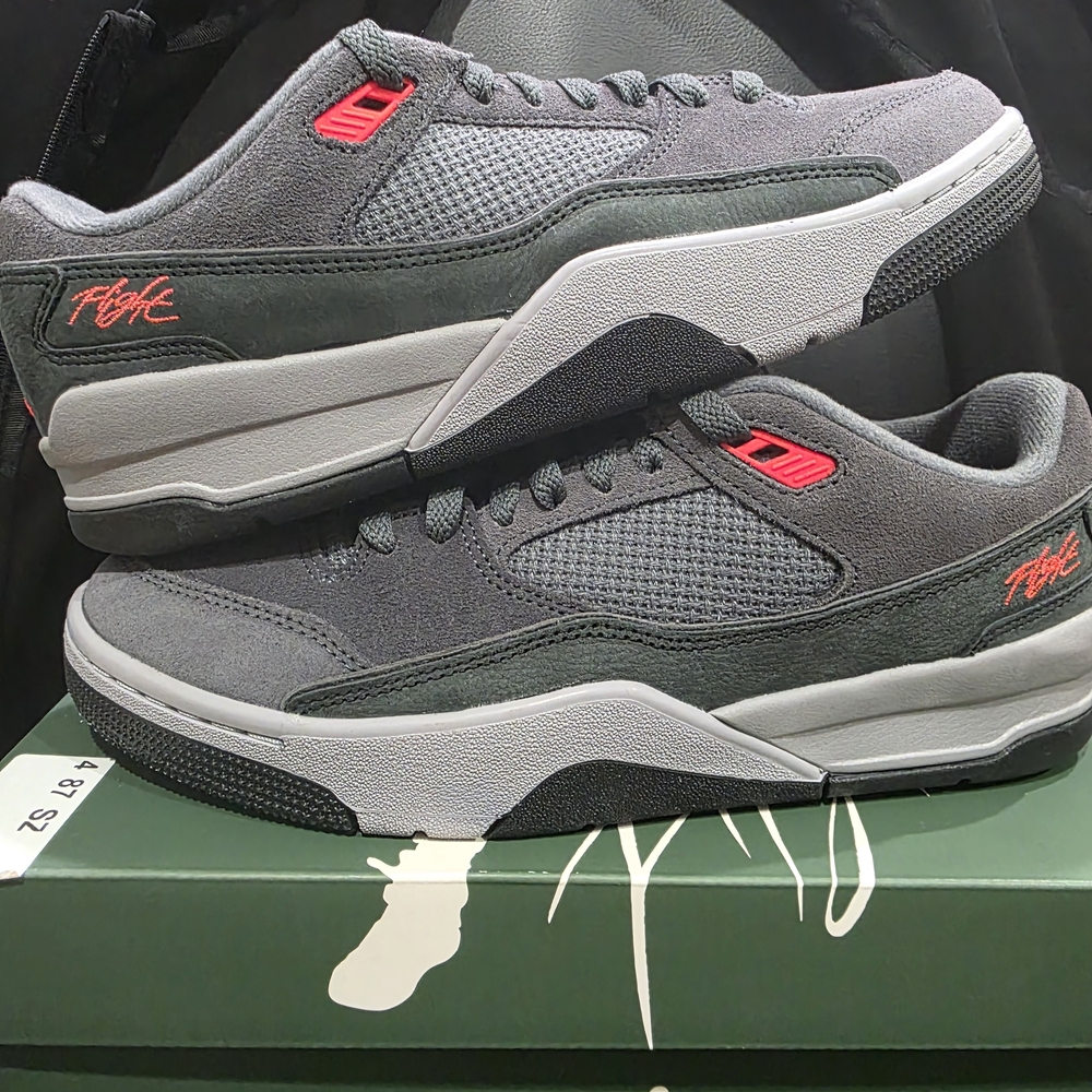 Gray and Red Men's Sneakers